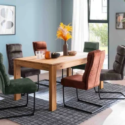 MCA Furniture Esszimmerstühle>Schwingstuhl Lampang 2er-Set Anthrazit