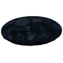 Schöner Wohnen Kollektion Fellteppiche>Teppich Tender 120 cm Rund Nachtblau
