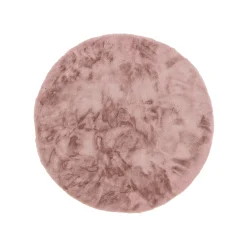 Schöner Wohnen Kollektion Fellteppiche>Teppich Tender 120 cm Rund Altrosa