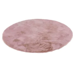 Schöner Wohnen Kollektion Fellteppiche>Teppich Tender 120 cm Rund Altrosa