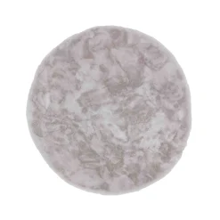 Schöner Wohnen Kollektion Fellteppiche>Teppich Tender 120 cm Rund Silber