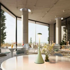 Sigor Innenleuchten>Tischleuchte Nudrop Salbeigrün