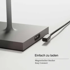 Sigor Innenleuchten>Tischleuchte Nuindie 38cm Rund Graphitgrau