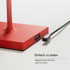 Sigor Innenleuchten>Tischleuchte Nuindie 38cm Rund Feuerrot