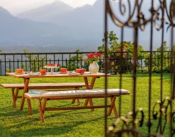 Weishäupl Gartenbänke>Gartenbank Cross 180 x 35 cm Teakholz