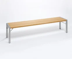 Weishäupl Gartenbänke>Gartenbank Flip 160x43 cm Edelstahl Grau