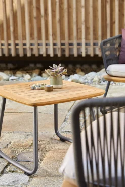 Weishäupl Garten-Beistelltische|Gartentische>Garten-Beistelltisch Denia 55x55 cm Teak massiv