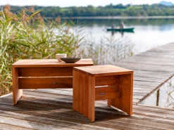 Weishäupl Garten-Beistelltische|Gartentische>Garten-Beistelltisch Cabin 80x40 cm Teak massiv