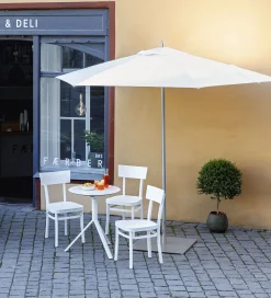 Weishäupl Gartenstühle>Gartenstuhl Flow Bistro Weiß